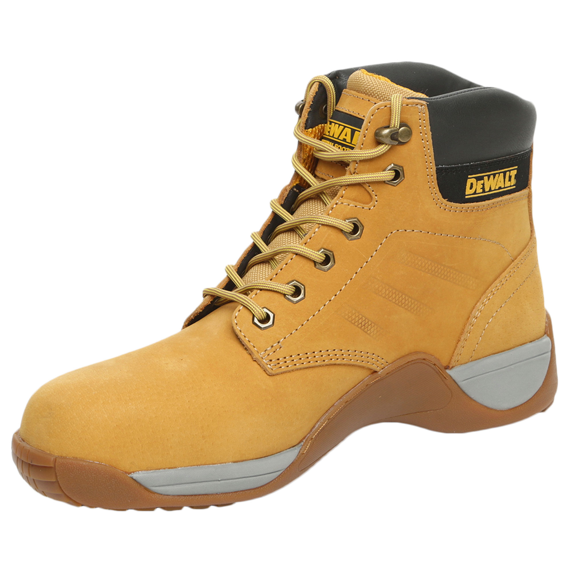 Toolmonkey Dewalt Builder Safety Work Boots Lightweight with Steel Toe Honey Size 10