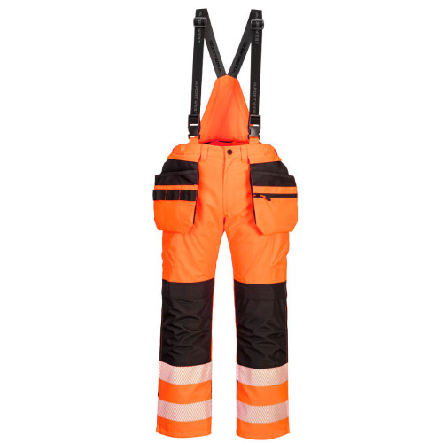 Hi vis bib and brace clearance waterproof