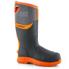 BuckBootz BBZ9000 Neoprene Hi Vis Safety Wellington Boots Grey / Orange Size 9