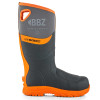 BuckBootz BBZ9000 Neoprene Hi Vis Safety Wellington Boots Grey / Orange Size 9