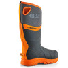 BuckBootz BBZ9000 Neoprene Hi Vis Safety Wellington Boots Grey / Orange Size 9