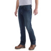 Carhartt 102807 Slim Fit Tapered Jeans, Rugged Flex Tapered Work Trousers Superior Blue 34w L32