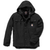 Carhartt Bartlett Washed Duck Sherpa Lined Utility Jacket Black Large