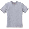 Carhartt 104264 T-shirt Relaxed Fit Heavyweight Short Sleeve in Heather Grey Size XS