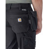 Carhartt 105070 Steel Rugged Flex Double Front, Holster Pocket Work Trousers Black 34w L32