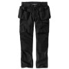 Carhartt 105070 Steel Rugged Flex Double Front, Holster Pocket Work Trousers Black 34w L32