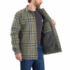 Carhartt 105430 Heavyweight Sherpa Lined Flannel Shirt Jacket Basil Green Medium