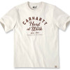 Carhartt Short Sleeve T-shirt with Graphic Print Malt White Medium