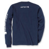 Carhartt Long Sleeve Logo T-shirt - Relaxed Fit - Navy Medium