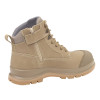 Carhartt F702903 Detroit Safety Work Boots with Side Zip Dark Khaki - 6" Mid Height EU40 - UK6.5