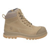 Carhartt F702903 Detroit Safety Work Boots with Side Zip Dark Khaki - 6" Mid Height EU40 - UK6.5