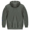 Carhartt K288 Hoodie with Logo Print on Sleeve Midweight Sweatshirt in Dusty Olive Large