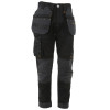 Dewalt Harrison Work Trouser - Stretch - Holster Pockets - Black & Grey - 32w Reg Leg