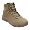 Stanley Lithgow Safety Boots Premium Nubuck leather with Steel Midsole and Toe in Stone Colour Size 9