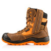 Buckler Buckbootz Buckzviz BVIZ1 Hi-Vis Waterproof Safety Boots Size Zip Orange / Brown Size 9