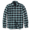 Carhartt 105945 Rugged Flex Flannel Long Sleeve Plaid Shirt - Sea Pine Large