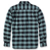 Carhartt 105945 Rugged Flex Flannel Long Sleeve Plaid Shirt - Sea Pine Large