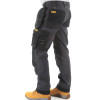 Dewalt Memphis Stretch Work Trouser - Holster Pockets - Grey & Black 34R