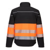 Portwest PW375 Hi Vis Softshell Jacket - Orange / Black - Medium