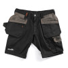 Scruffs Worker Plus Holster Pocket Work Shorts Black 32w