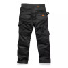 Scruffs Trade Flex Work Trousers with Holster Pockets Black 28w Short Leg